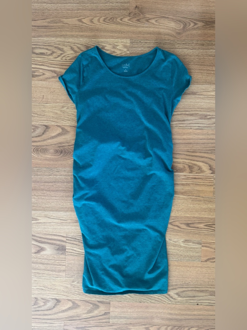 Isabel Maternity by Ingrid & Isabel Teal Scoop Neck Dress - XL